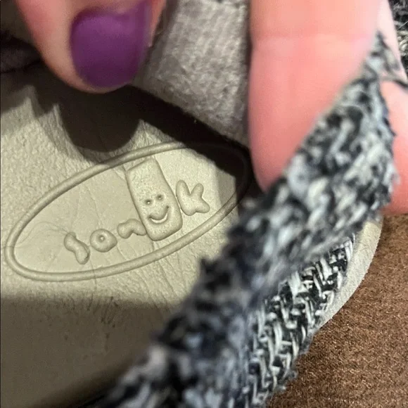Sanuk Gray & White Knit Slip-On Shoes - Picture 3 of 4